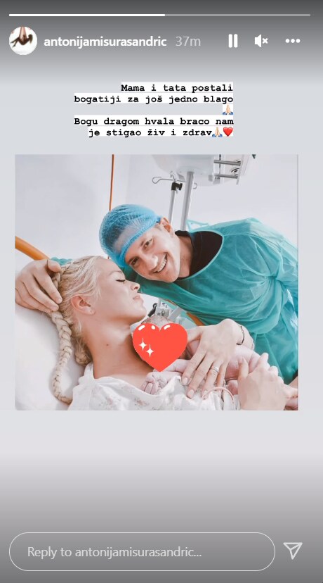 Antonija Mišura Sandrić i Marko Sandrić dobili su drugo dijete
