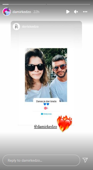 Damir Kedžo u travnju je objavio selfie sa sestrom Doris