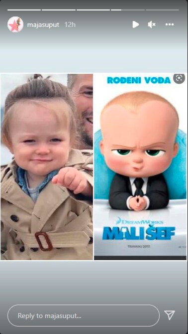 Pratitelji Maje Šuput usporedili Blooma s likom iz crtića 'Mali šef'