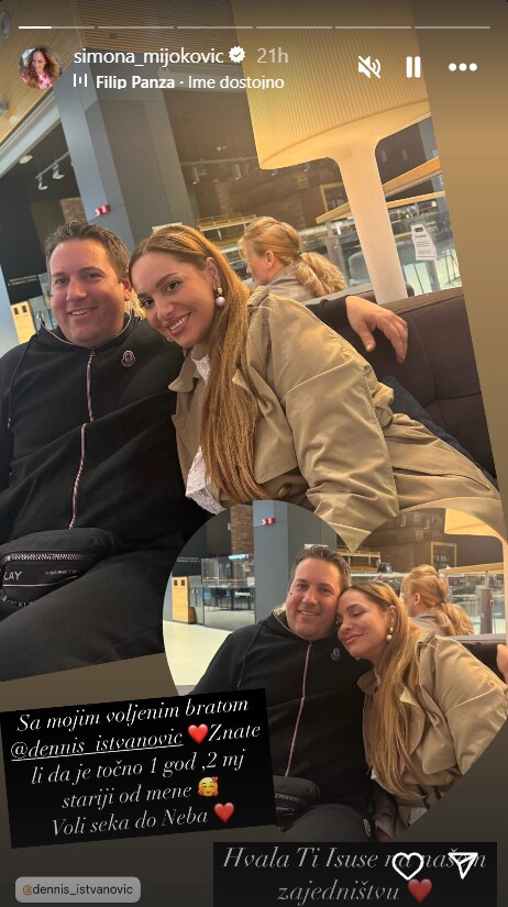 Simona Mijoković s bratom Denisom