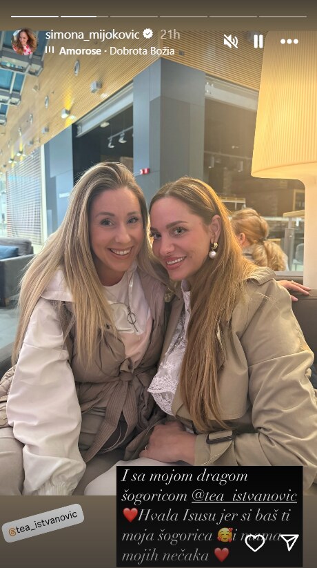 Simona Mijoković sa šogoricom Teom