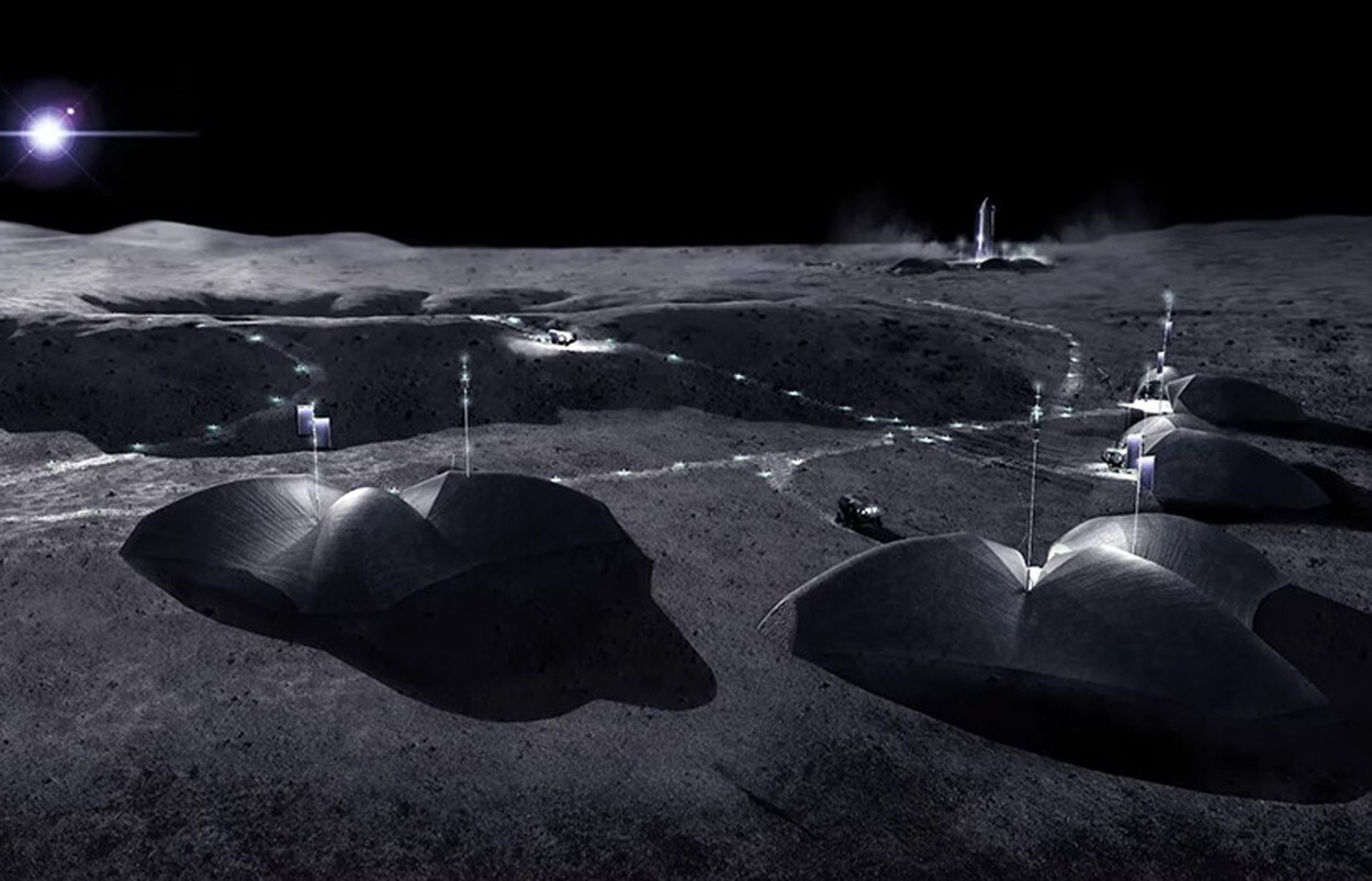 KONCEPT LUNARNE BAZE: 3D ispis za bazu na Mjesecu