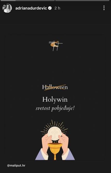 Sin Adriane Ćaleta-Car nije bio u školi zbog Halloweena