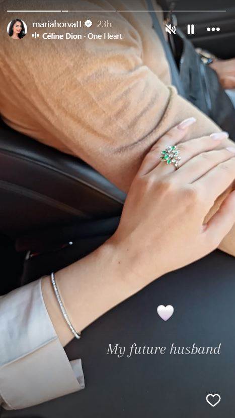 Marija Horvat sa zaručnikom