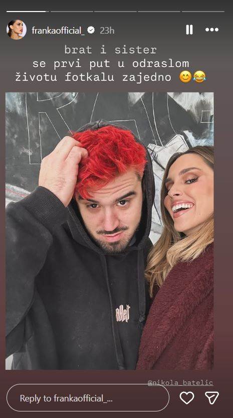 Franka Batelić pozirala s bratom Nikolom