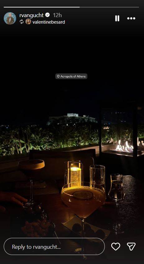 Ruben Van Gucht i Valentine Besard u restoranu u Grčkoj