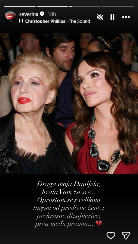 Severina se oprostila od Danijele Car