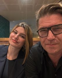 Luka Peroš i kći Ava