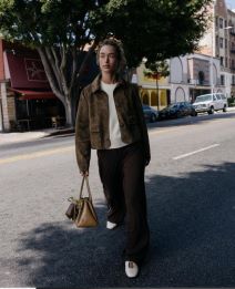 FAUX SUEDE CROPPED JACKET/ ZARA/29.95 EUR