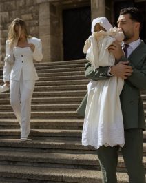 Izabel i Mateo Kovačić pokazali fotografije krštenja kćeri Lune