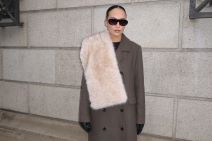 Krzno šal modni trend