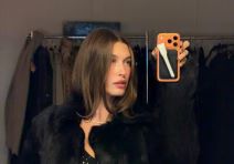 Hailey Bieber animal print