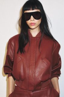 FAUX LEATHER BOMBER JACKET WITH SHOULDER PADS/ ZARA/ 39.95 EUR