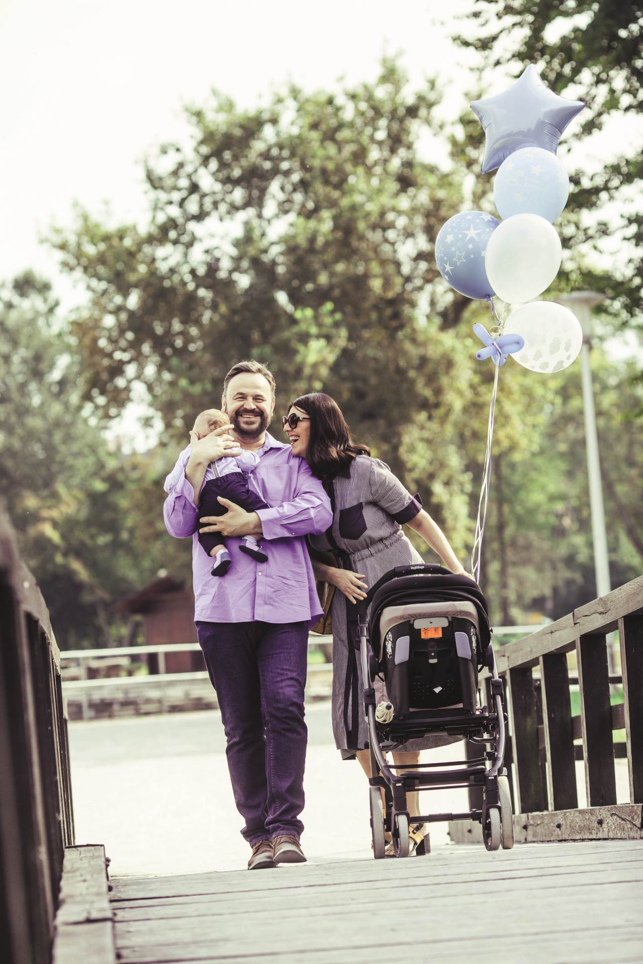 Siniša Ružić sa suprugom Sandom i sinom