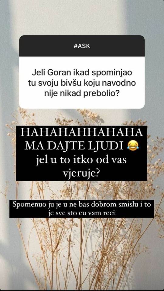 POKAZALA GORANOVE PORUKE Hana rekla svoju istinu o vezi s Jurenecom