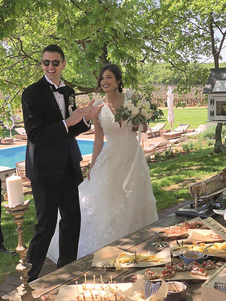 Mario Ančić se oženio u Rovinju, već idući dan sretni par krenuo preko bare