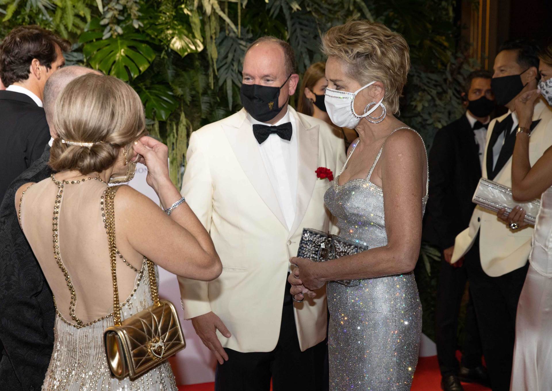 Sharon Stone i princ Albert II.