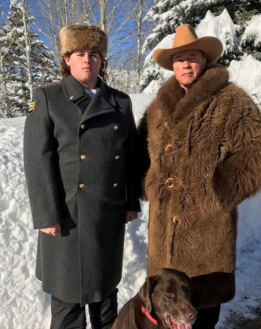 Christoper Schwarzenegger i Arnold Schwarzenegger