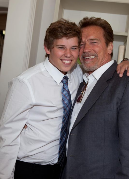 Christoper Schwarzenegger i Arnold Schwarzenegger