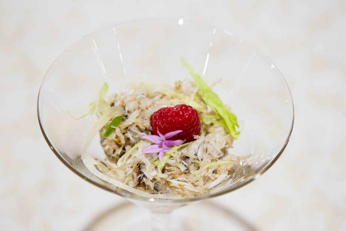 Salata plavog morskog raka, chef Zlatko Marinović Noštromo