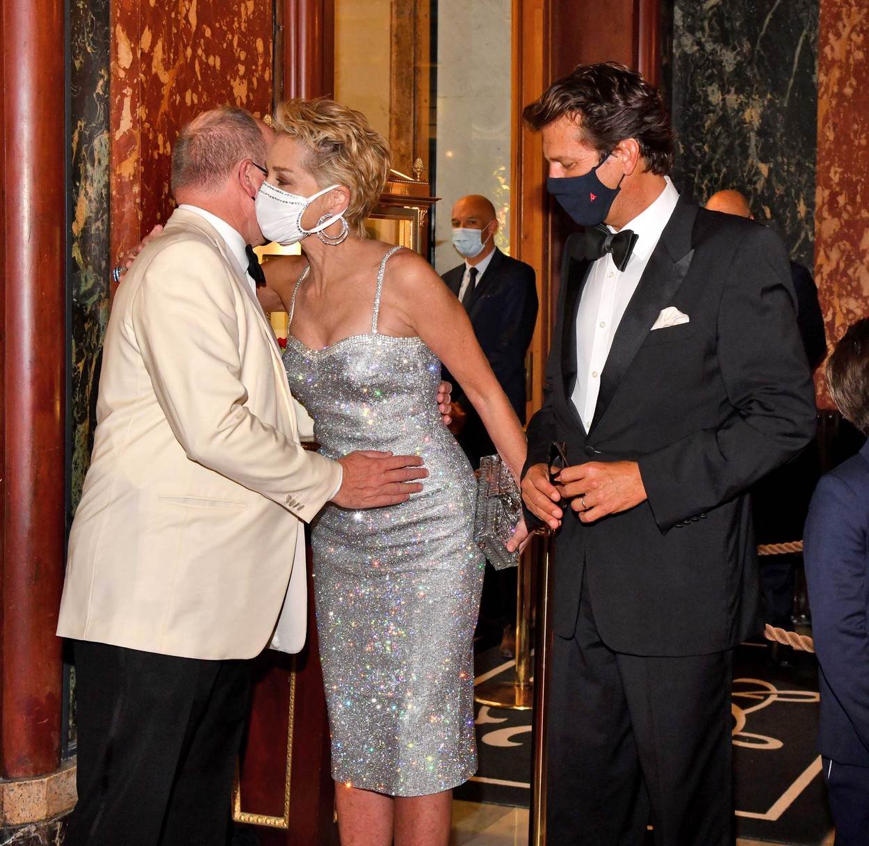 Sharon Stone i princ Albert II.