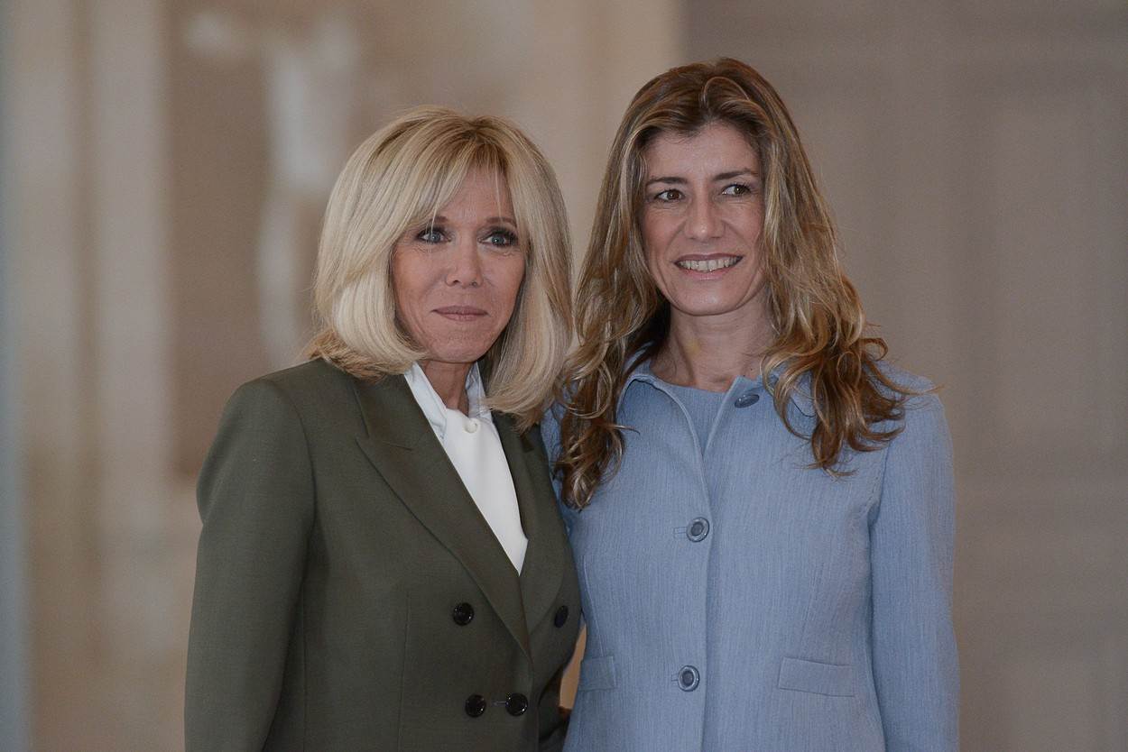 Begona Sanchez i Brigitte Macron
