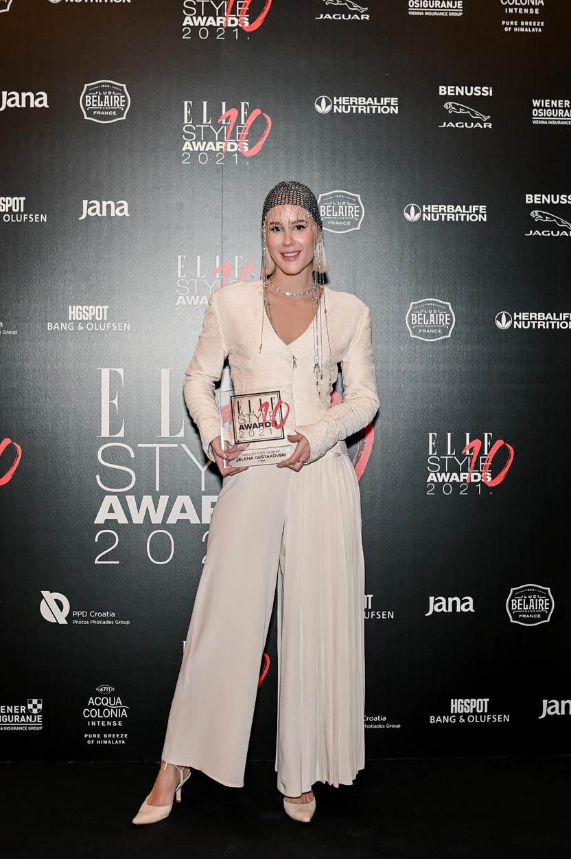 Jelena Geštakovski (brend y/GIA), pobjednica u kategoriji Najbolji mladi dizajner