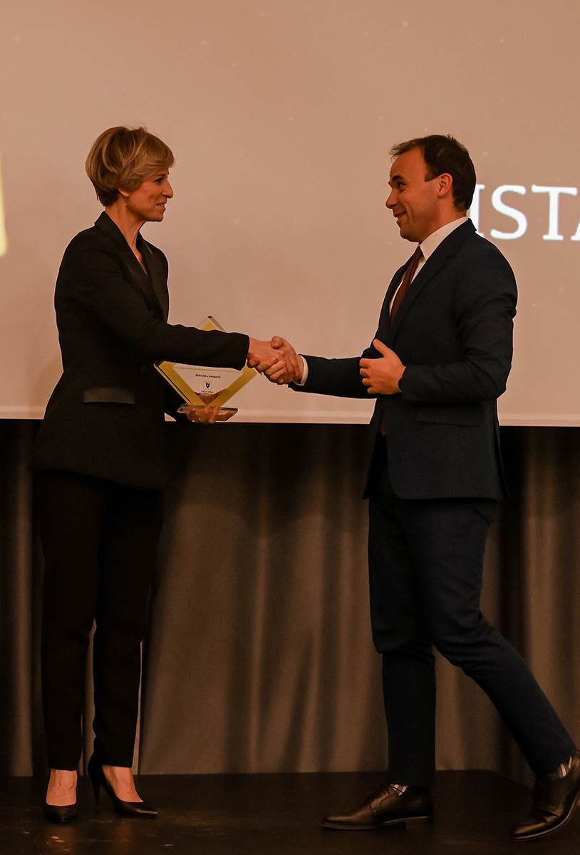 Dunja Mazzocco Drvar iz Ministarstva gospodarstva i održivog razvoja s Lorisom Peršurićem gradonačelnikom Poreča