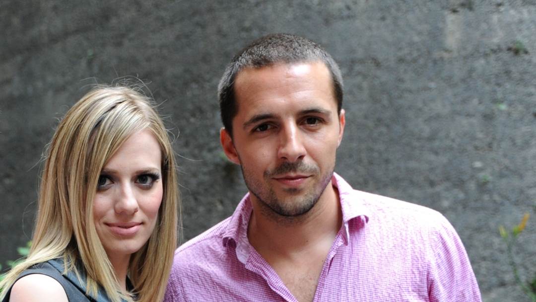 Jelena Veljača i Filip Juričić na promociji njene knjige Tatine curice.