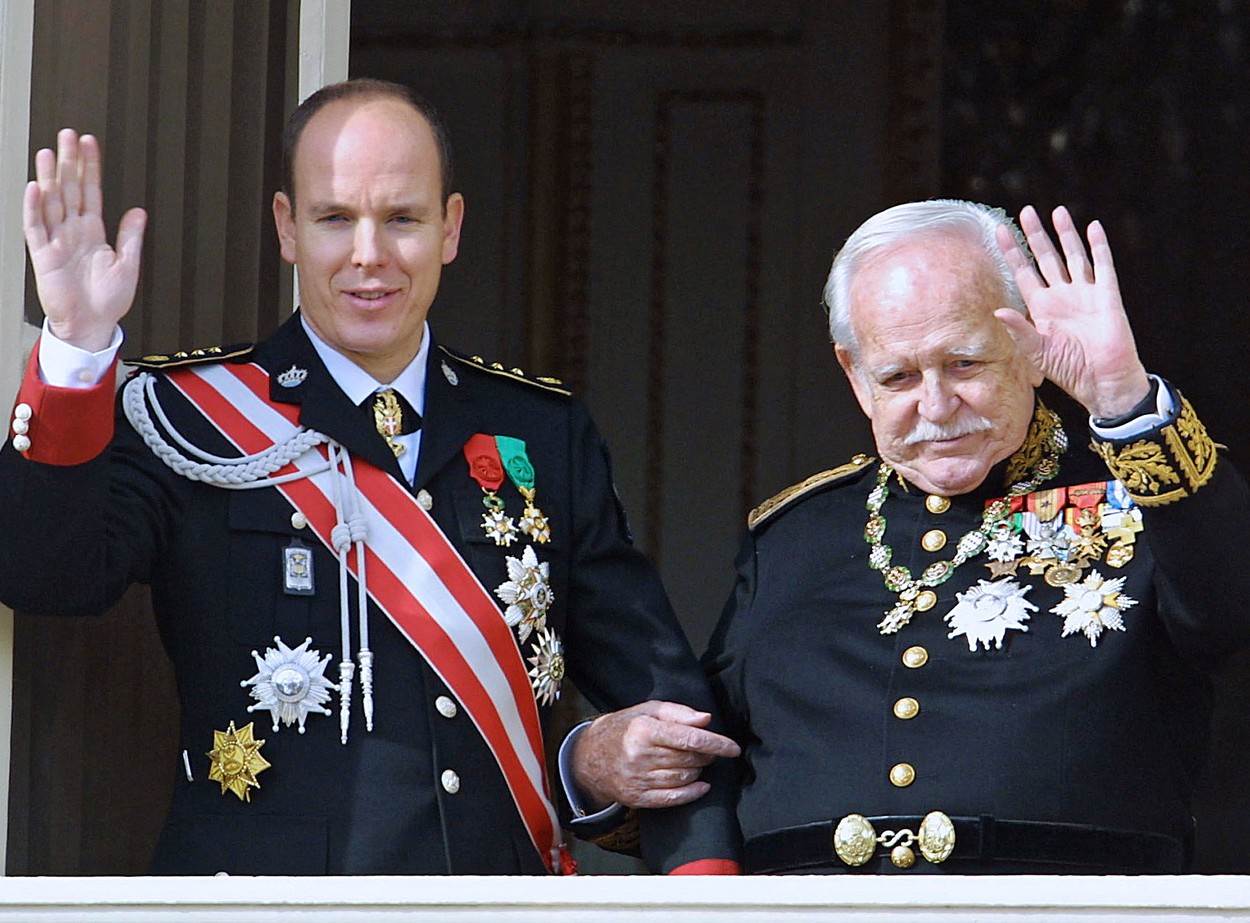 Princ Albert s ocem princem Rainierom