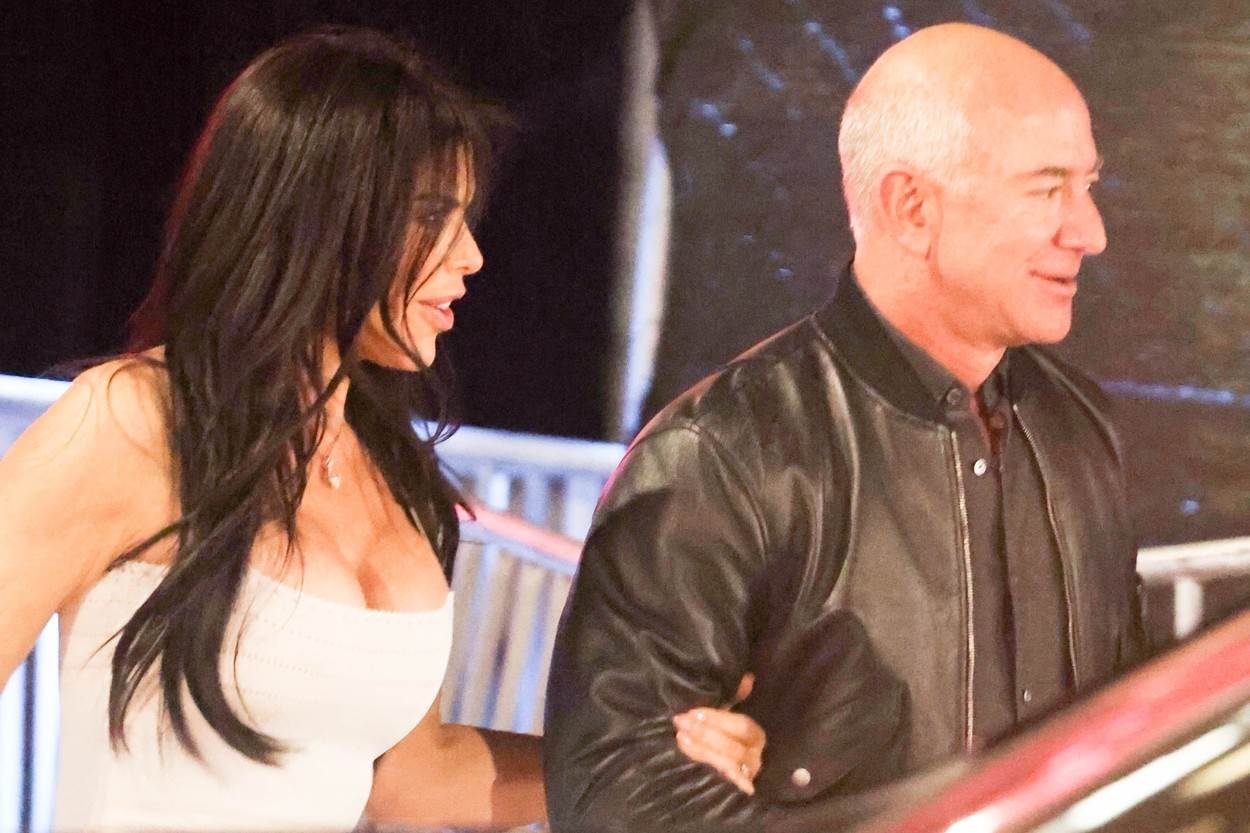 Jeff Bezos i Lauren Sanchez na zabavi Justina i Hailey Bieber