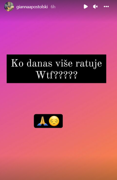 Giana Apostolski objava o napadu na Ukrajinu.PNG
