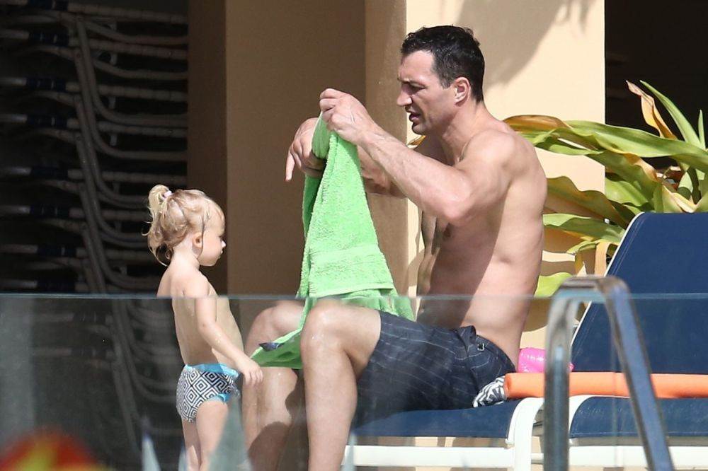 Vladimir Kličko s kćeri Kayom