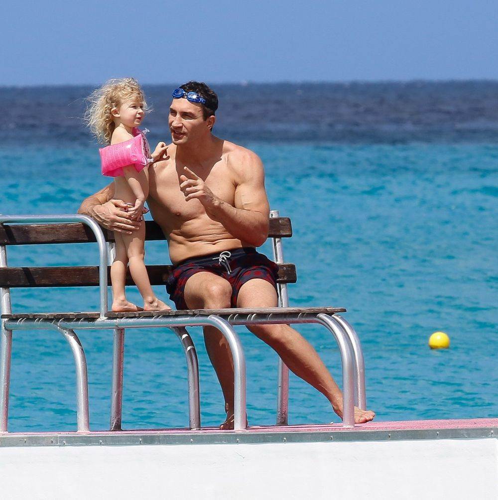 Vladimir Kličko s kćeri Kayom