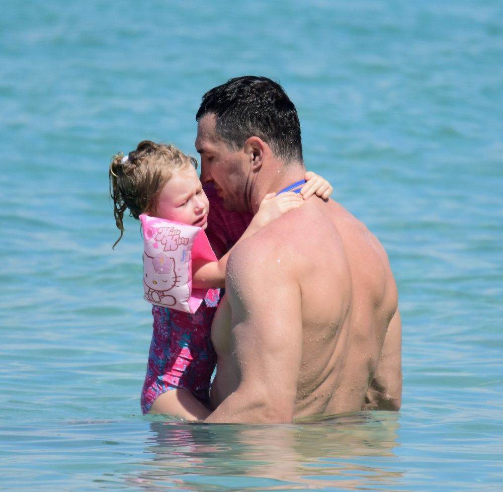 Vladimir Kličko s kćeri Kayom