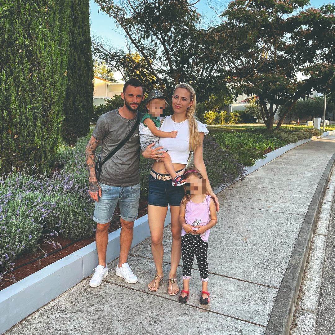 Marcelo Brozović s obitelji