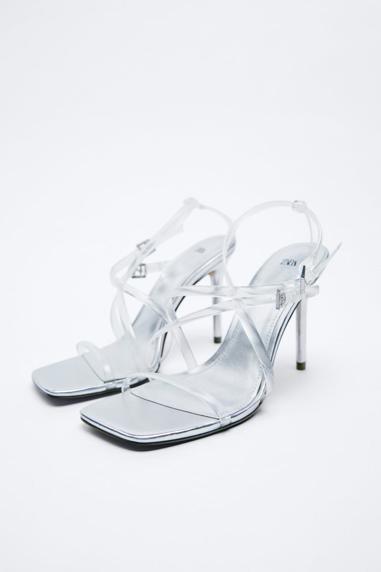 SANDALE OD VINILA S POTPETICAMA I KOPČAMA