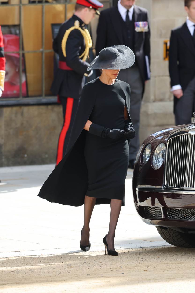 Meghan Markle na sprovodu kraljice Elizabete II.
