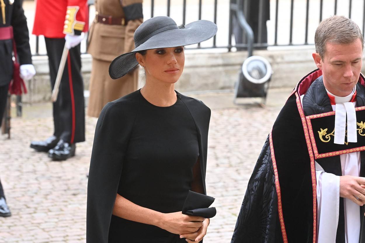 Meghan Markle na sprovodu kraljice Elizabete II.