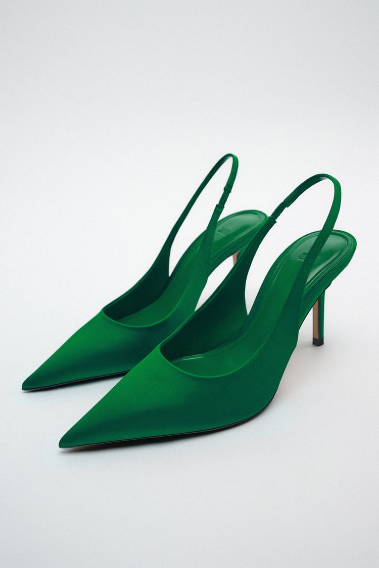 Satinirane slingback cipele