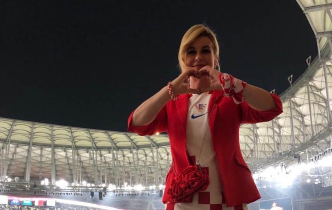 Kolinda Grabar-Kitarović na Svjetskom nogometnom prvenstvu u Katru