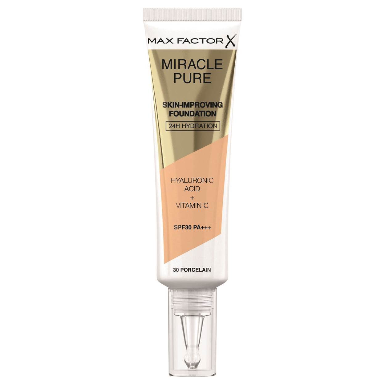 Max Factor Miracle Pure Skin Improving Foundation, puder srednje pokrivnosti i prirodnog, sjajnog finiša, 17,25 € / 130 kn, Fabuspot.com