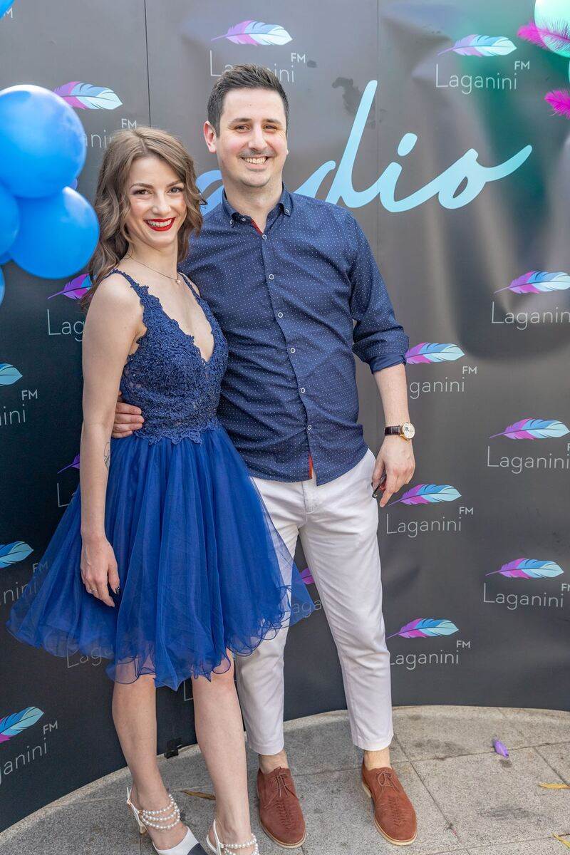 Maja Štrbac i FRan Mihaljević, novinari Laganini FM..jpg