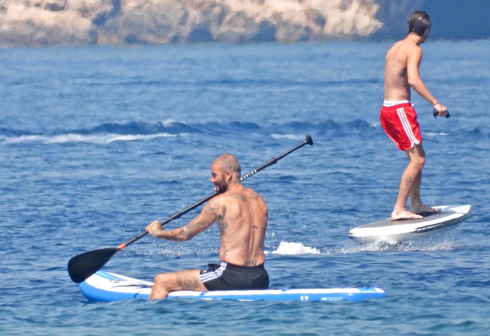 David Beckham s obitelji na Jadranu