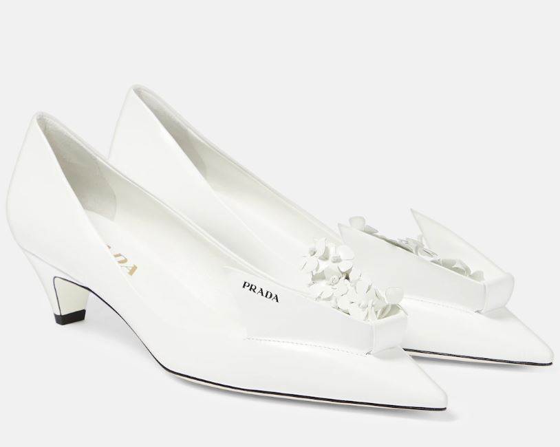 PRADA Appliqué leather pumps, PRADA, 969€