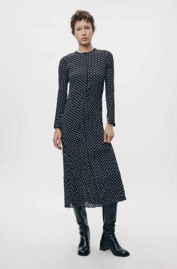 3.JPGNABRANA HALJINA ZW COLLECTION TOČKASTOG UZORKA, ZARA, 39,95 EUR /301,00 KN