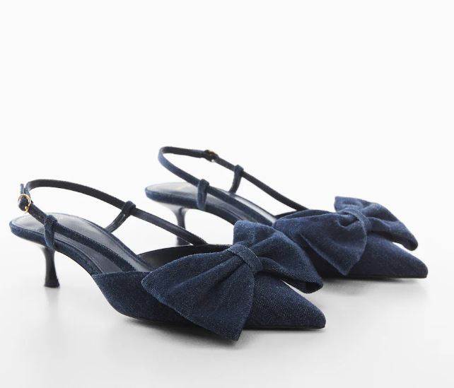 Traper cipele s mašnom i visokom potpeticom, Mango, 45,99EUR/ 346,51kn