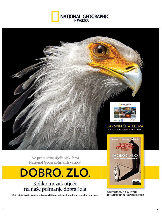 National Geographic Hrvatska daruje svim čitateljima stolni kalendar za 2018. godinu!