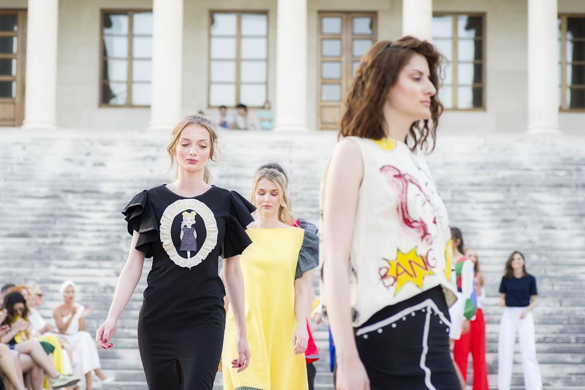 Pop Art kreacije Callegarijevih polaznika na Monturi – Split fashion destinationu 2019.; Foto by: Antonio Stipinović