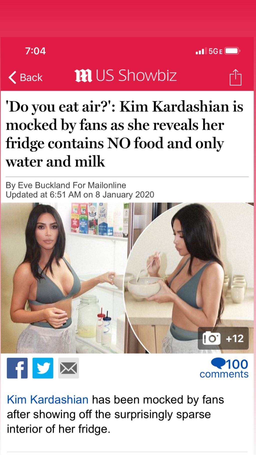 VIDEO Kim Kardashian pokazala hladnjak nakon optužbi da izgladnjuje djecu